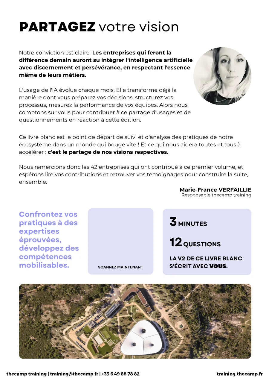 Aperçu de la page 2 du livre blanc IA au service des métiers