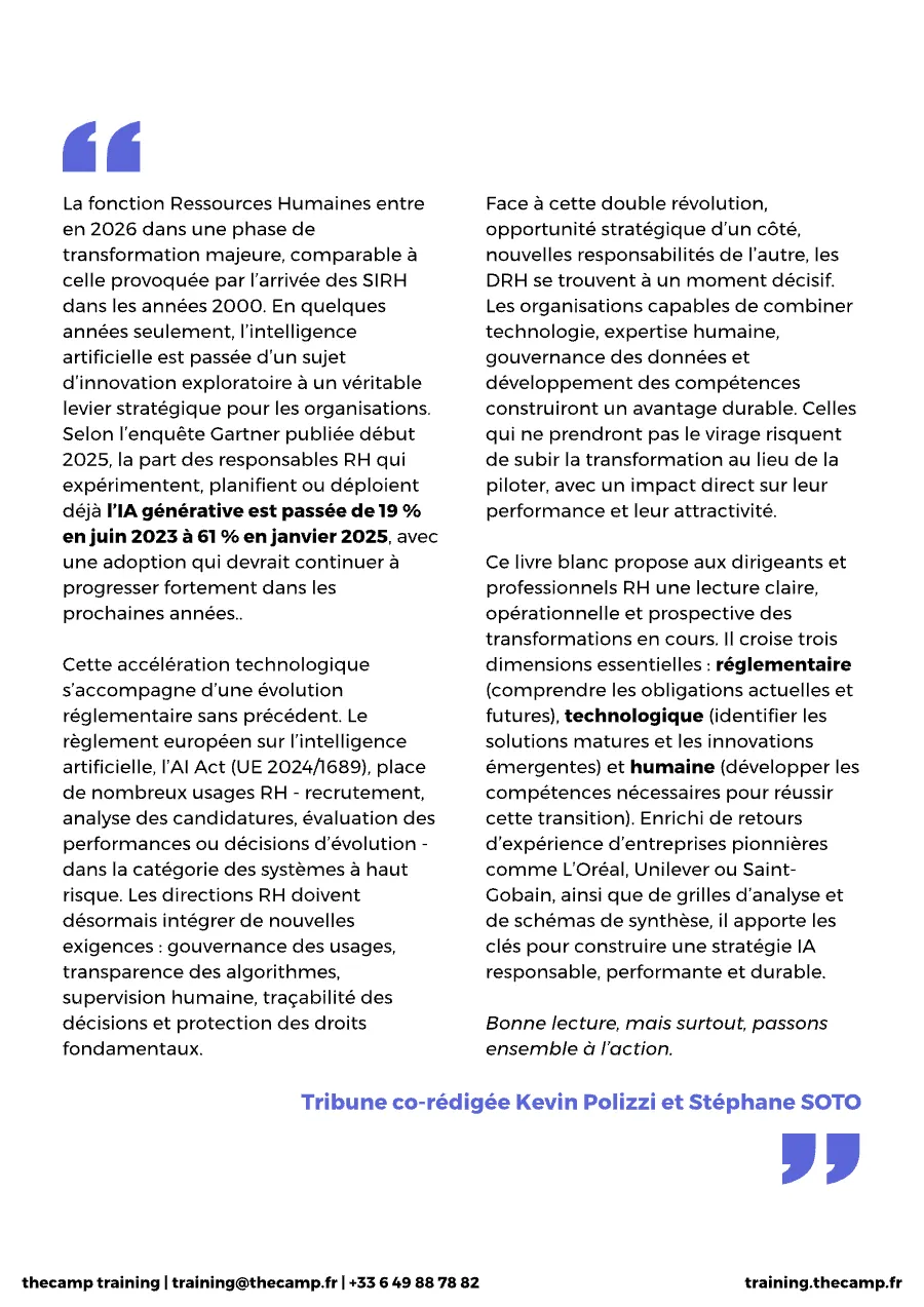Aperçu de la page 3 du livre blanc IA et ressources humaines